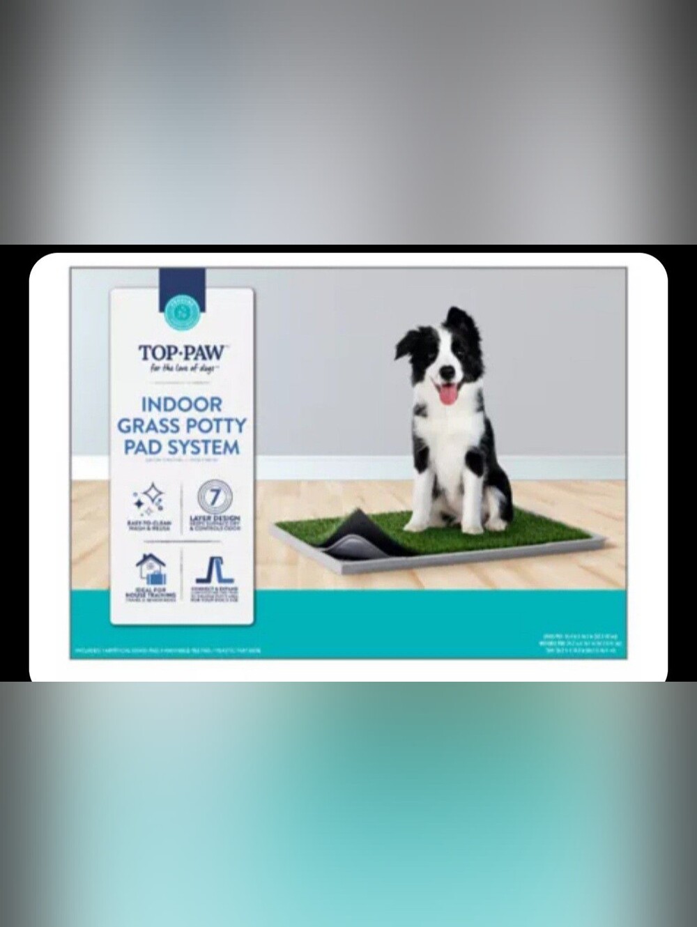 Top Paw Indoor Grass Potty Pad System